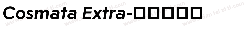 Cosmata Extra字体转换